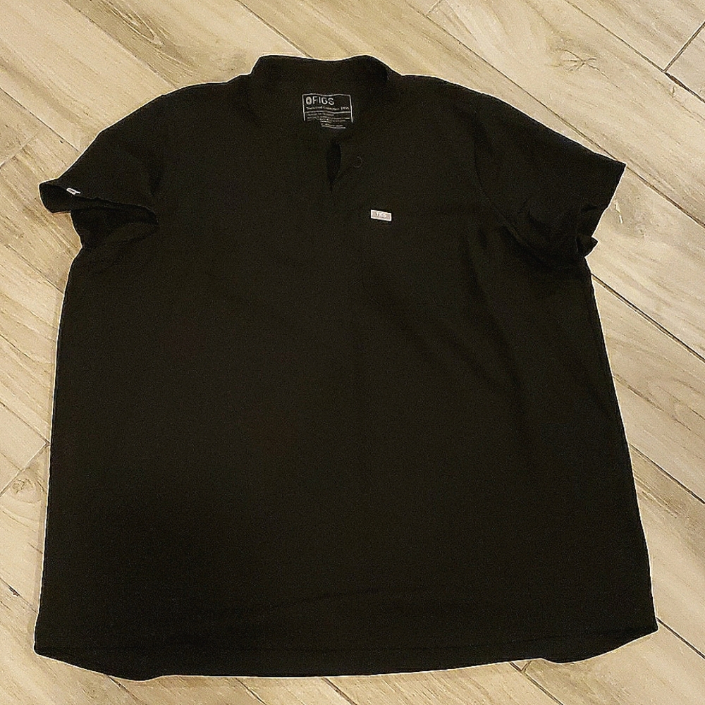 Figs Kitale Maternity Scrub Top XXL Black